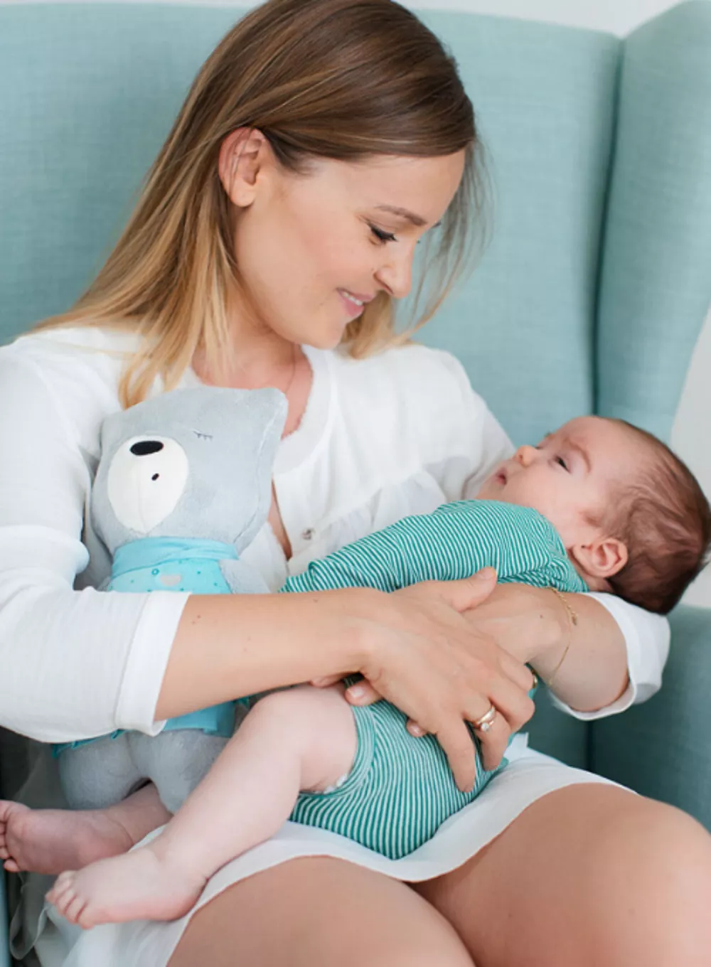 MyHummy Lily Grau – Kuschelweicher Bär Mit Fach Für Wärmekissen & Soundmodul