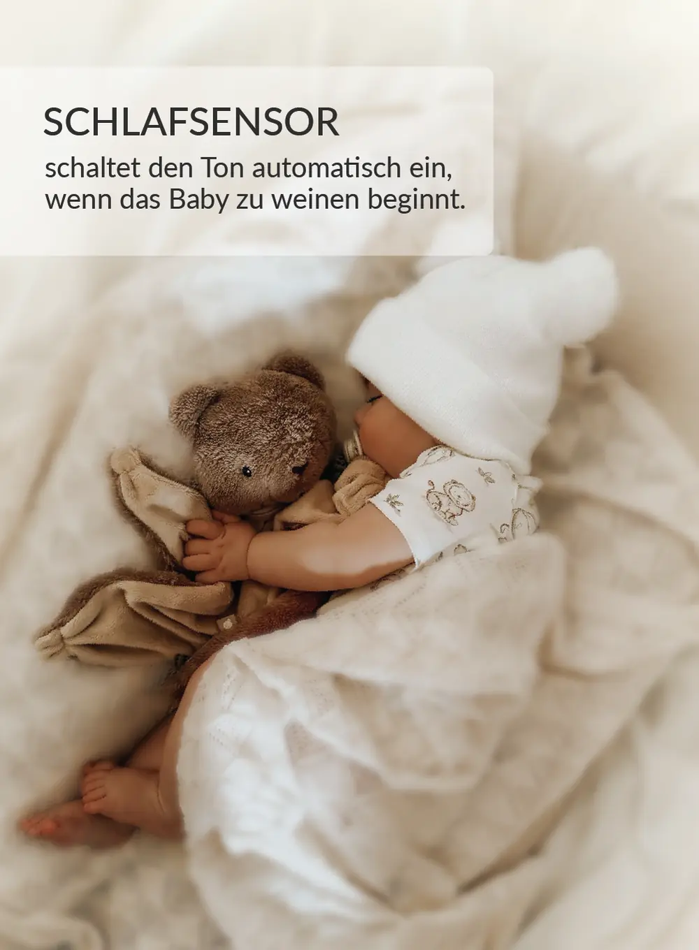 myHummy Schmusetuch Bär 5in1 mit Licht
