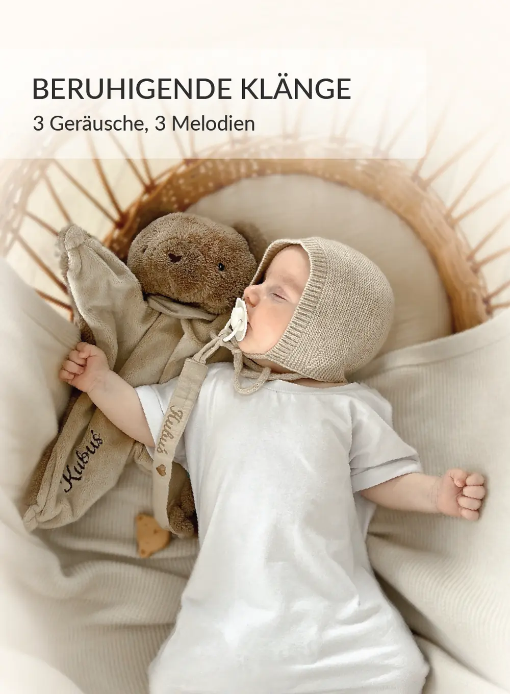myHummy Schmusetuch Bär 5in1 mit Licht