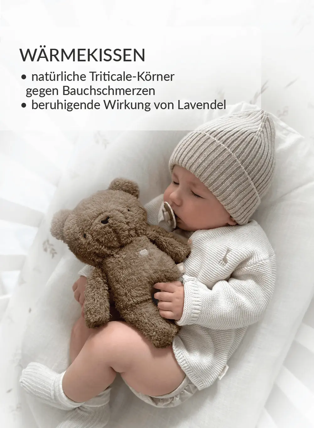 MyHummy® 7in1 App mit Wärmekissen - Bär braun