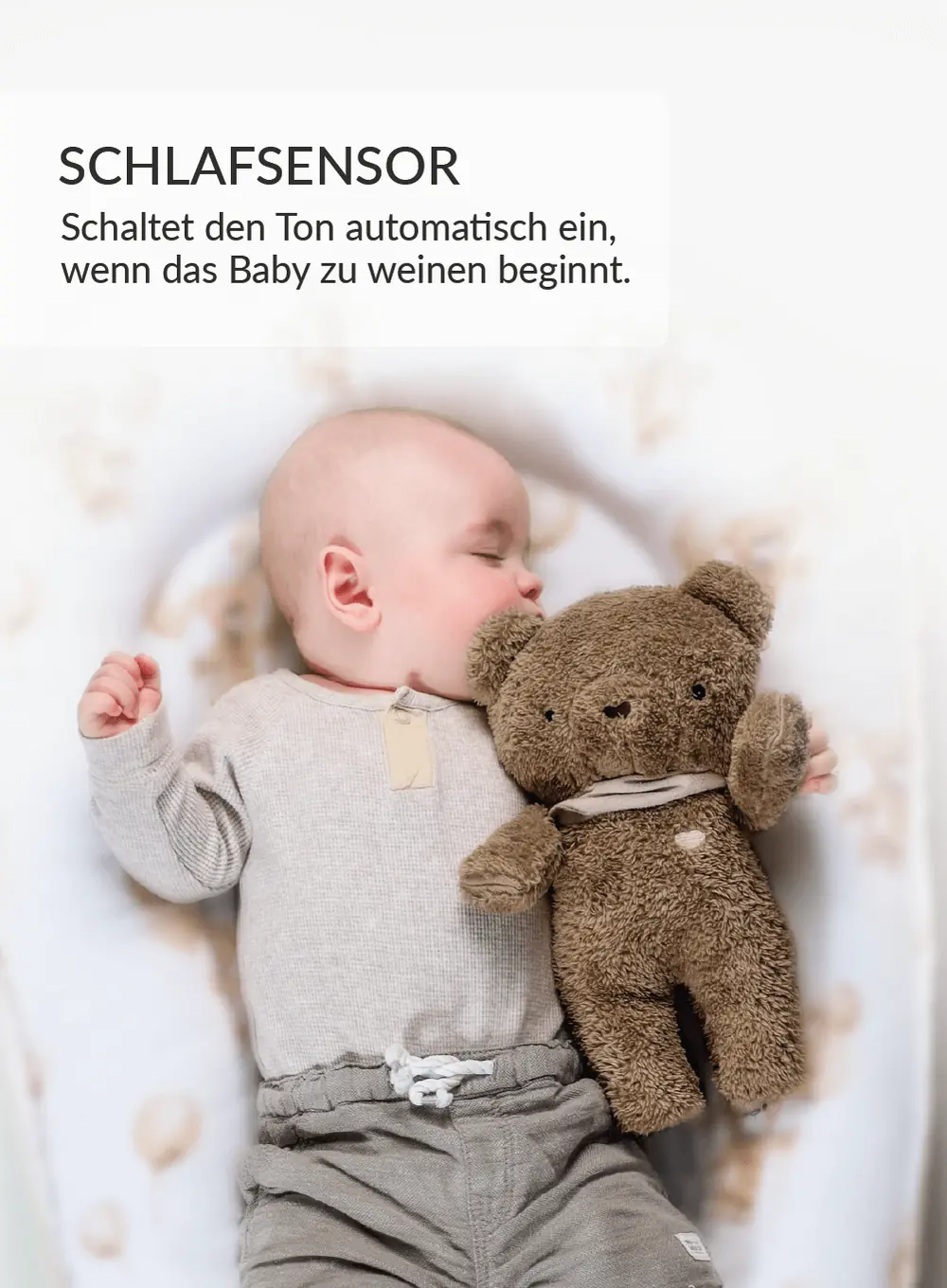 MyHummy® 7in1 App mit Wärmekissen - Bär braun