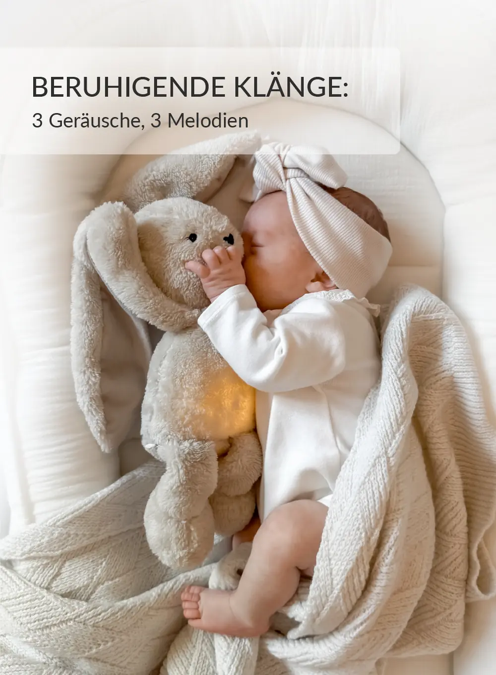 myHummy® Häschen 7in1 App mit Wärmekissen - braun