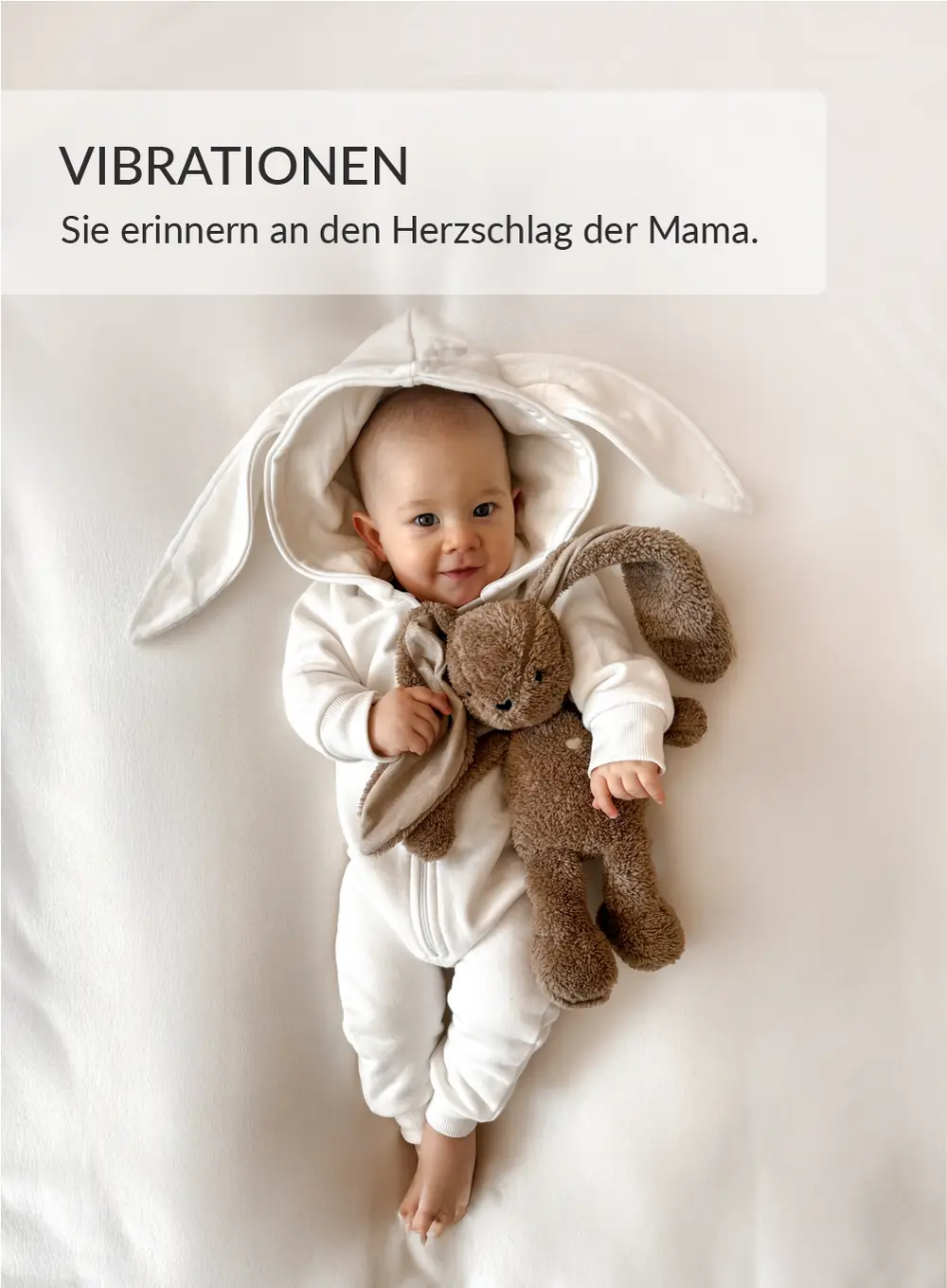 myHummy® Häschen 7in1 App mit Wärmekissen - braun