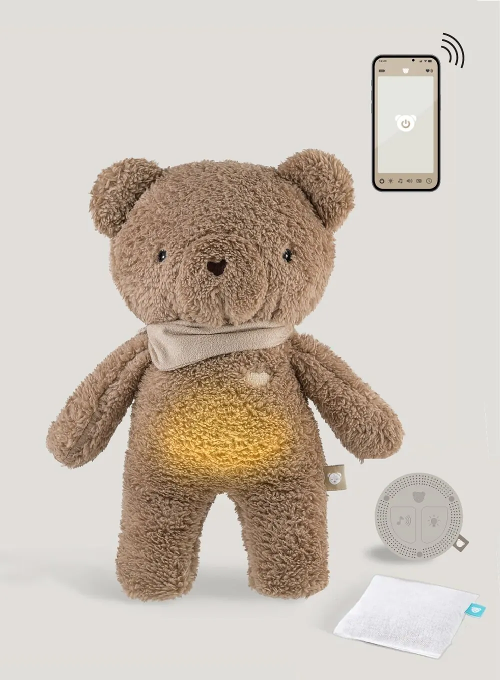 MyHummy® 7in1 App mit Wärmekissen - Bär braun