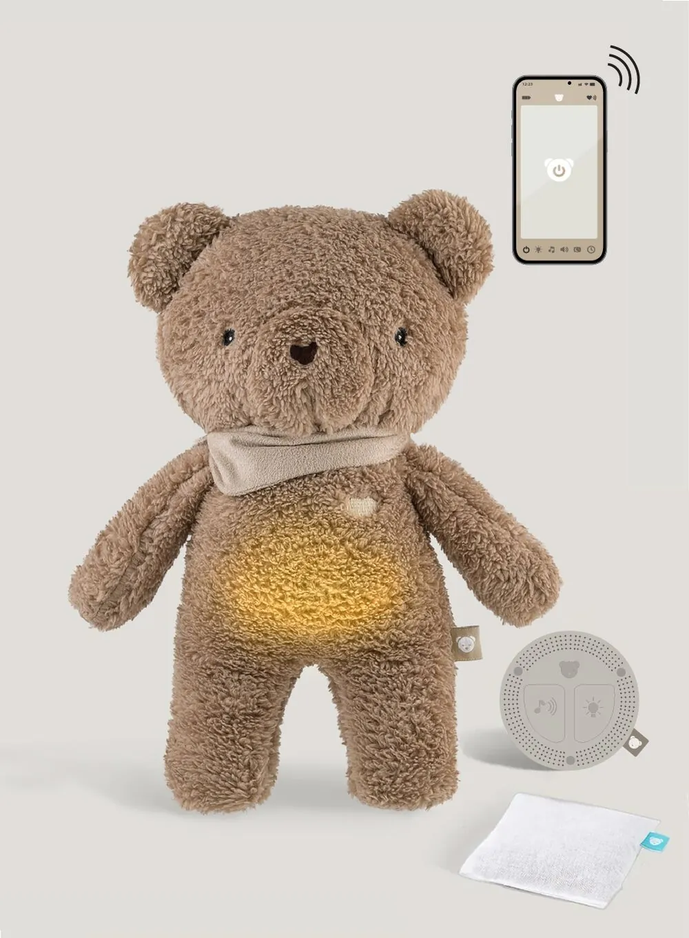 MyHummy® 7in1 App mit Wärmekissen - Bär braun