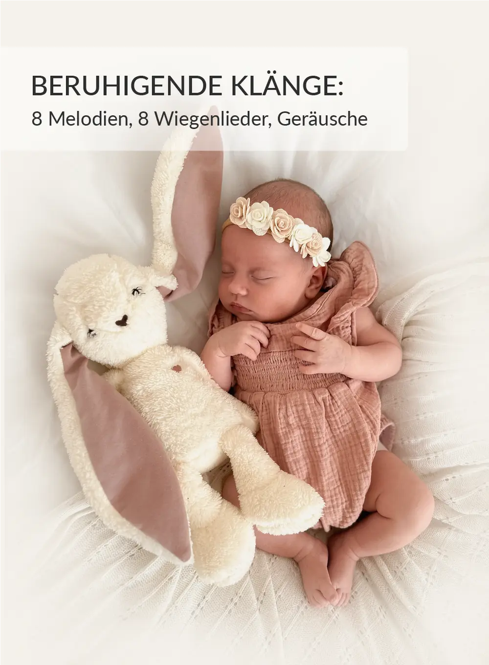 myHummy Häschen 7in1 App - ecru/rosa