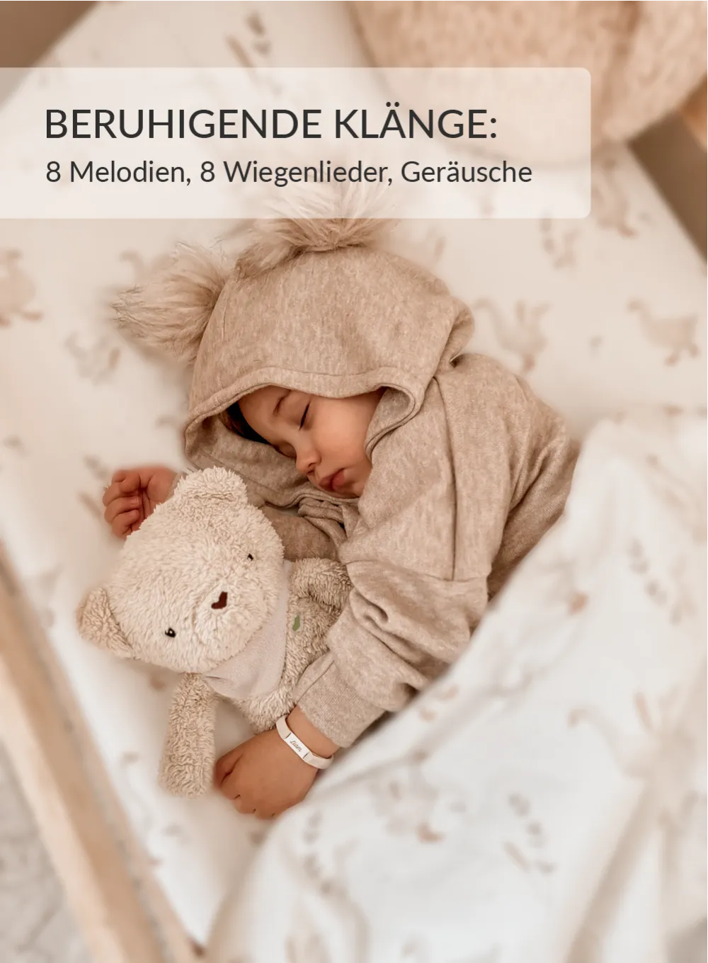 MyHummy® Bär 7in1 App mit Körnerkissen - beige