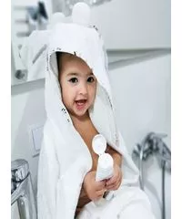 myHummy® Kapuzenhandtuch für Baby 100/100 - Farbe: Weiss