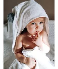 myHummy® Kapuzenhandtuch für Baby 100/100 - Farbe: Weiss