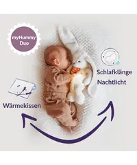 MyHummy® 5in1 mit Wärmekissen - Hase rosa Ohr