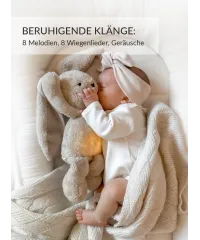 myHummy® Häschen 7in1 App mit Körnerkissen - beige