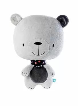 Teddybär-Kissen - grau