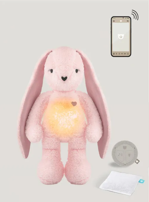 myHummy® Häschen 7in1 App mit Körnerkissen - rosa