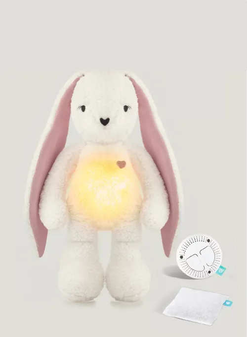 MyHummy® Häschen 5in1 mit Körnerkissen - ecru/rosa